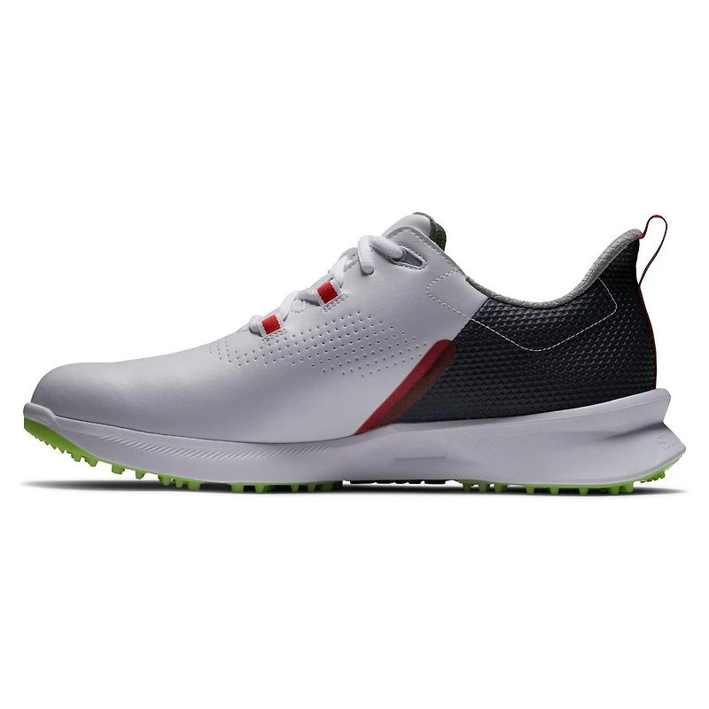 Men's Fuel Spikeless Golf Shoe - White/Navy/Yellow