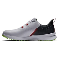 Men's Fuel Spikeless Golf Shoe - White/Navy/Yellow