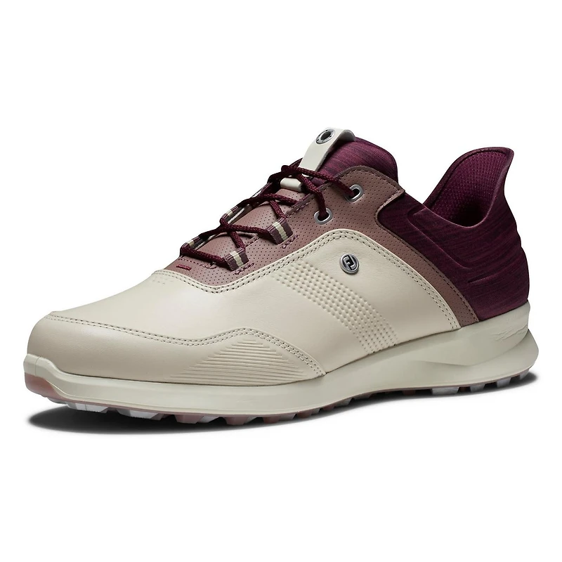 Women's Stratos Spikeless Golf Shoe - Beige/Purple