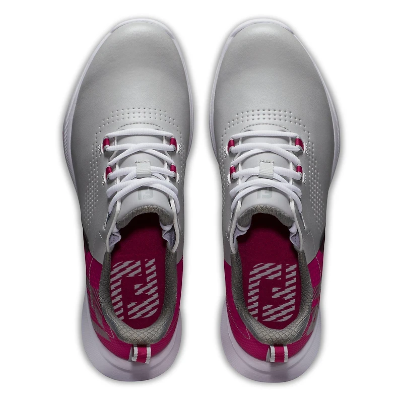 Prior Generation - Women's Fuel Spikeless Golf Shoe Grey/Burgundy