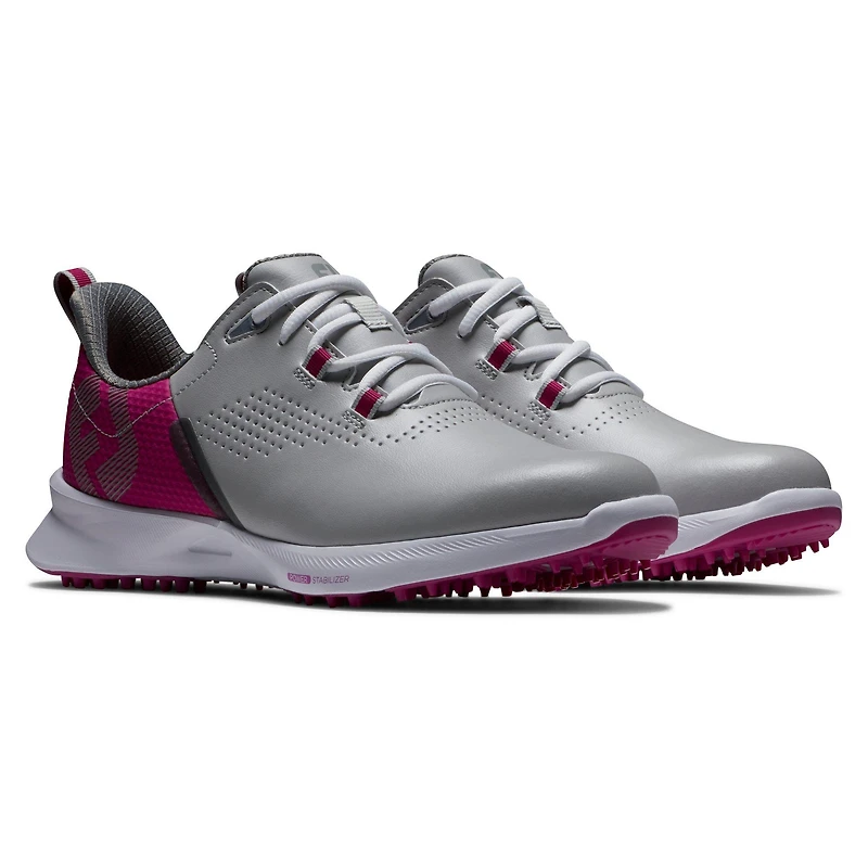Prior Generation - Women's Fuel Spikeless Golf Shoe Grey/Burgundy