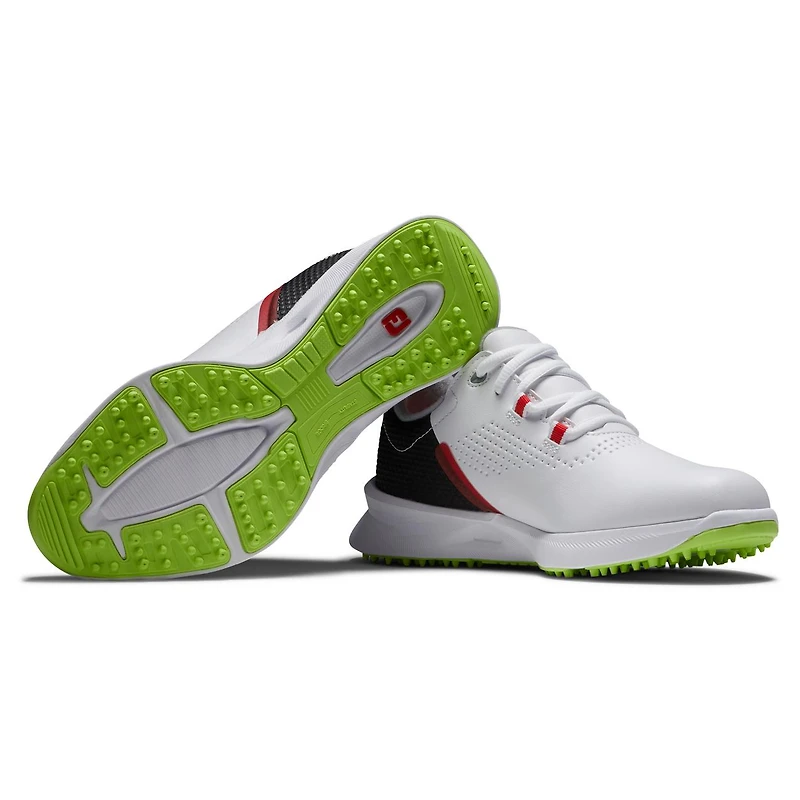 Junior Fuel Spikeless Golf Shoe - White/Black/Red
