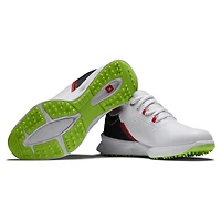 Junior Fuel Spikeless Golf Shoe - White/Black/Red