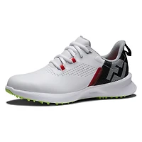 Junior Fuel Spikeless Golf Shoe - White/Black/Red