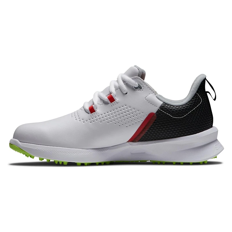 Junior Fuel Spikeless Golf Shoe - White/Black/Red
