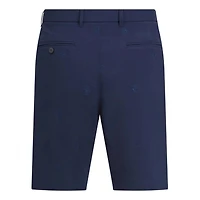 Men's Flat Front Embroidered Short