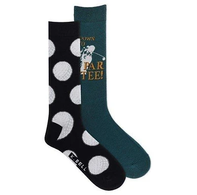 Men's Down To Par Tee Crew Sock - 2 Pack