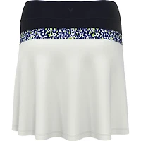 Women's Digital Confetti Print Block Pleated Skort