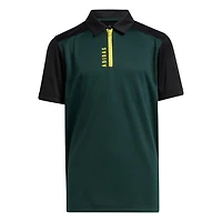 Boy's Zip Short Sleeve Polo