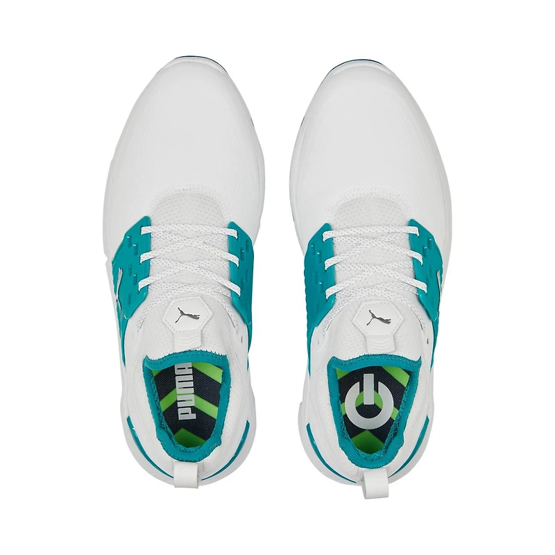 Men's Ignite ARTICULATE Spiked Golf Shoe - White/Teal