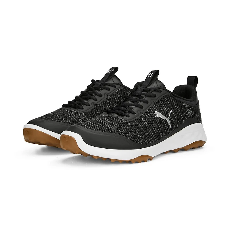 Men's Fusion Pro Spikeless Golf Shoe - Black/Silver
