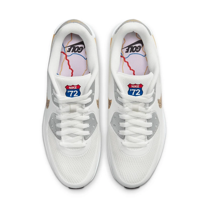 Air Max 90 G NRG P22 Spikeless Golf Shoe - White/Gold