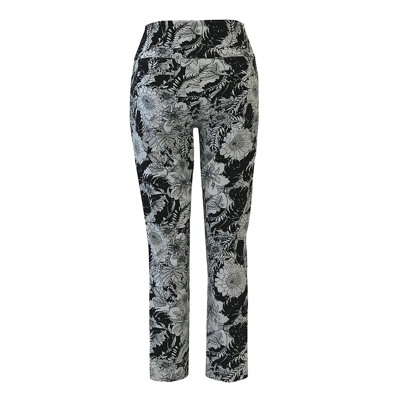 Women's Techno Bouquet Print Ankle Pant