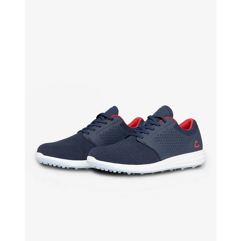 Men's The Moneymaker Spikeless Golf Shoe - Navy/Red
