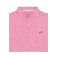 Men's Flower Crossed Tees Mixed Print Short Sleeve Polo
