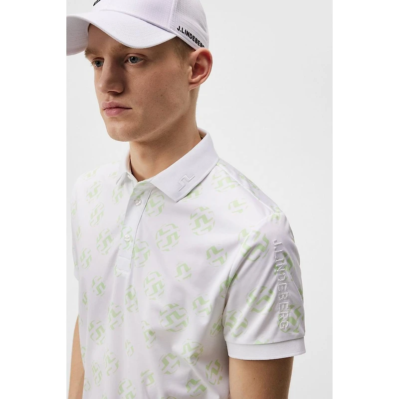 Men's Tour Tech Print Short Sleeve Polo