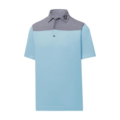 Men's End-On-End Block Short Sleeve Polo