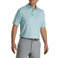Men's Half Moon Geo Short Sleeve Polo