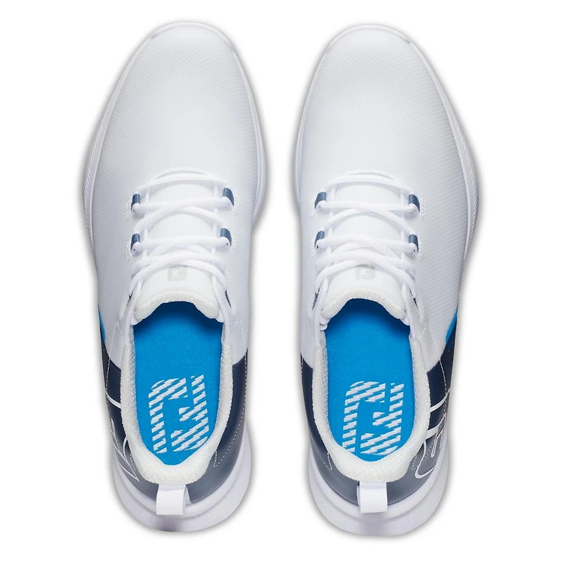 Men's Fuel Sport Spikeless Golf Shoe - White/Navy