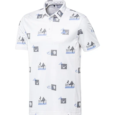 Men's All Over Print Short Sleeve Polo