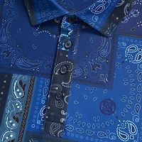 Men's Bandana Short Sleeve Polo