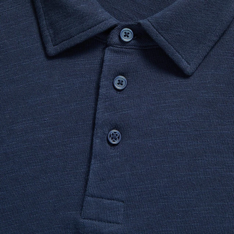 Men's Slub Short Sleeve Polo
