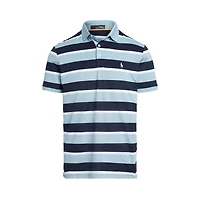 Men's Performance Pique Block Stripe Short Sleeve Polo
