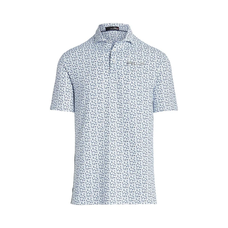 Men's Airflow Printed Golf Short Sleeve Polo