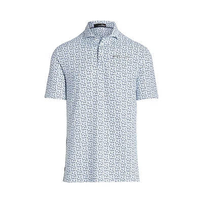 Men's Airflow Printed Golf Short Sleeve Polo