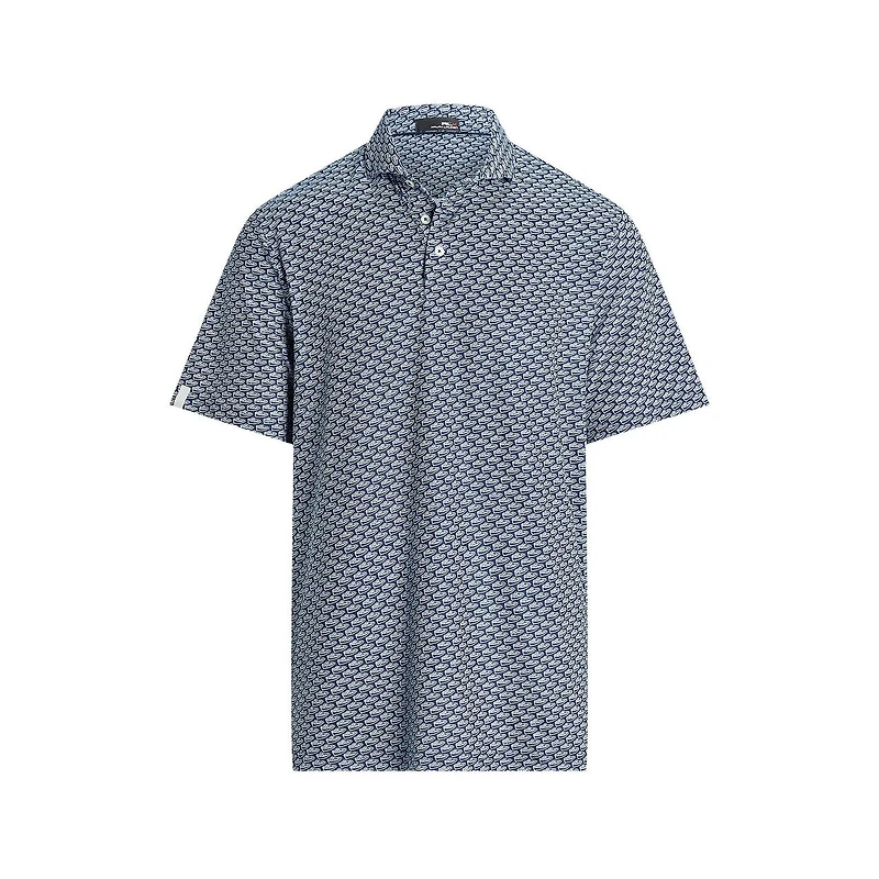 Men's Airflow Printed Playa Boat Short Sleeve Polo
