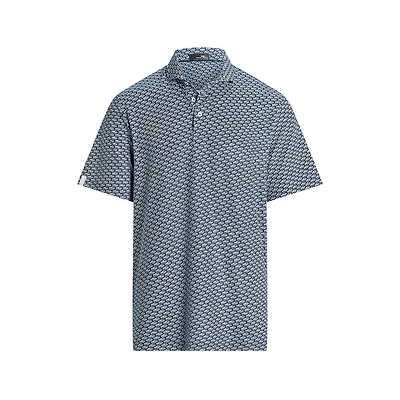 Men's Airflow Printed Playa Boat Short Sleeve Polo
