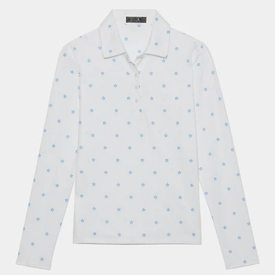 Women's Stars Long Sleeve Polo