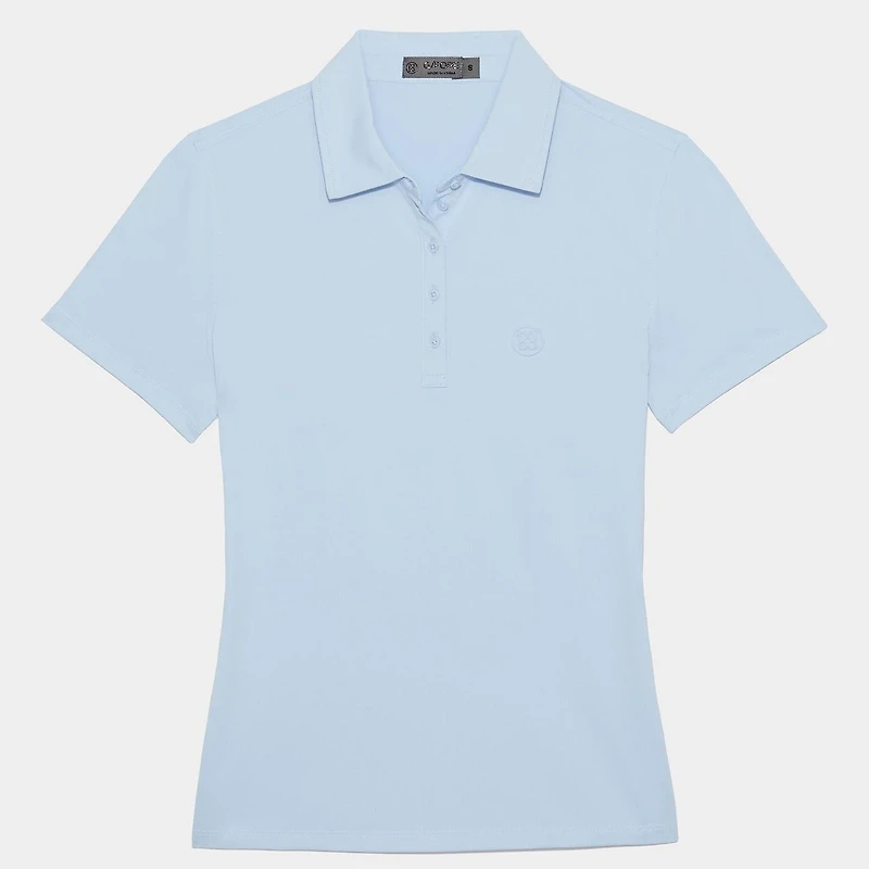 Women's Embossed Logo Short Sleeve Polo