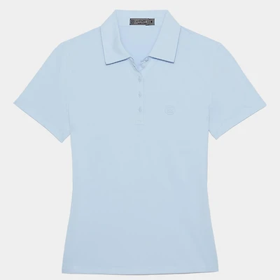 Women's Embossed Logo Short Sleeve Polo
