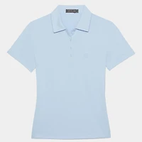 Women's Embossed Logo Short Sleeve Polo