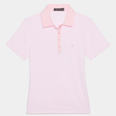 Women's Tech Jersey Stripe Short Sleeve Polo