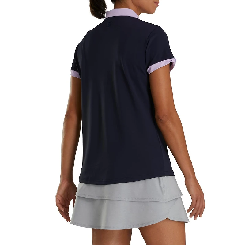 Women's Colourblock Short Sleeve Polo