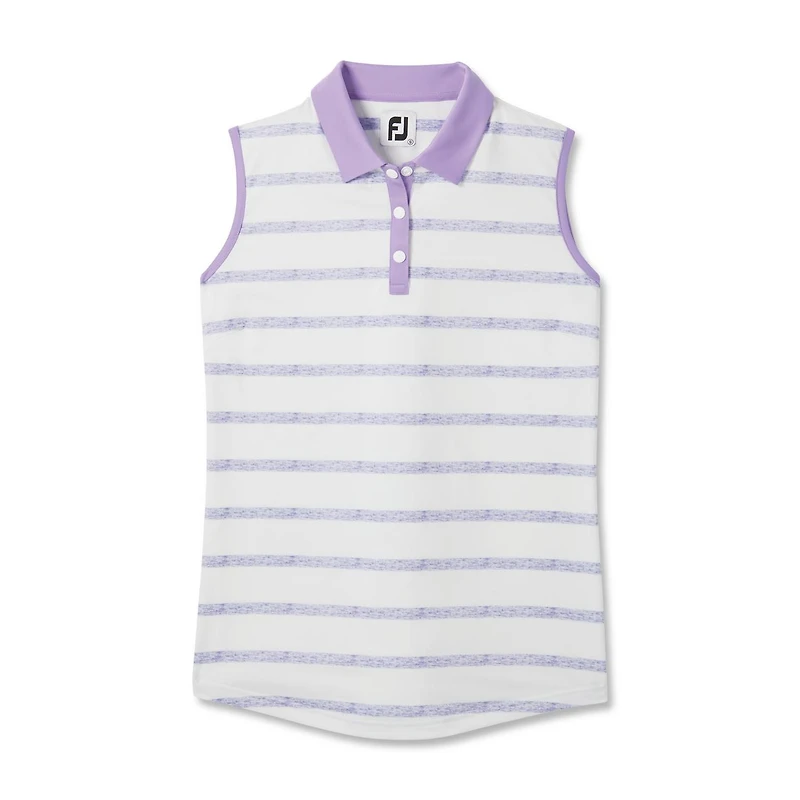 Women's Spacedye Stripe Sleeveless Polo