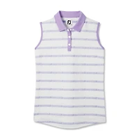 Women's Spacedye Stripe Sleeveless Polo