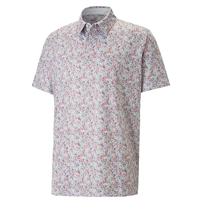 Men's MATTR Floral Short Sleeve Polo