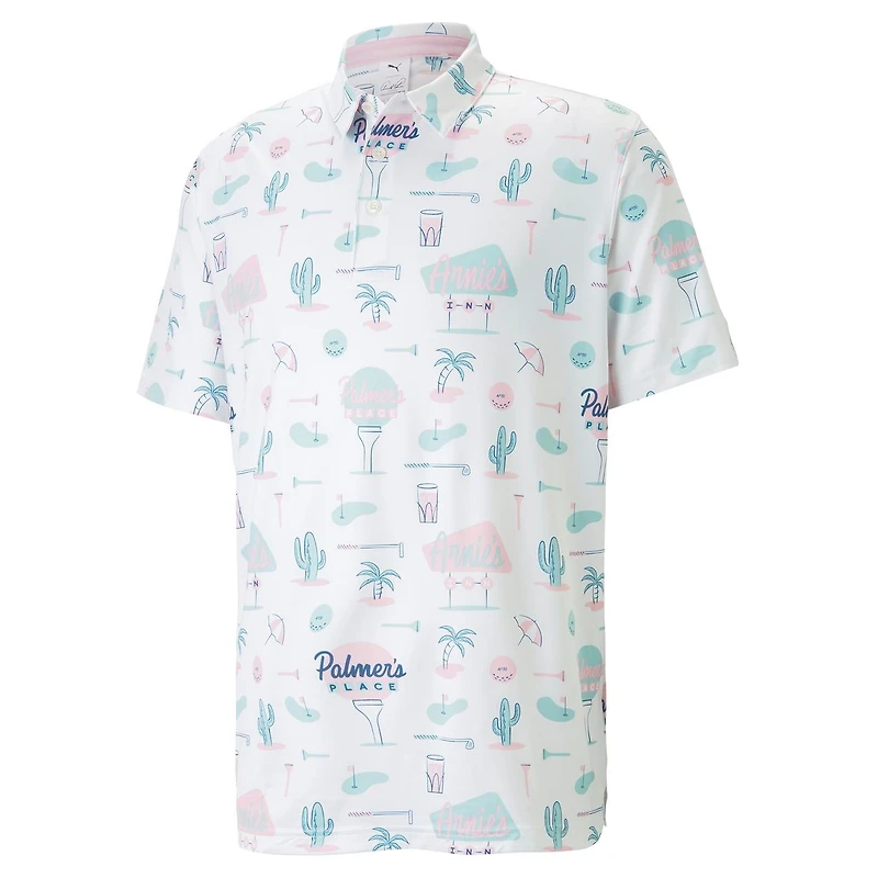 Men's AP Cloudspun Palmer's Place Short Sleeve Polo