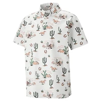 Men's Vented Wild West Short Sleeve Polo