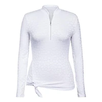 Women's Tamil Tie Front Long Sleeve Top