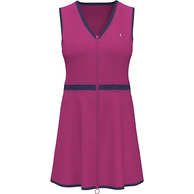 Women's Front Zip Sleeveless Dress