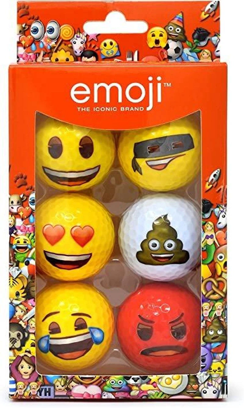 Emoji Golf Balls - 6 Pack