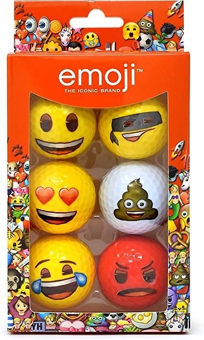 Emoji Golf Balls - 6 Pack