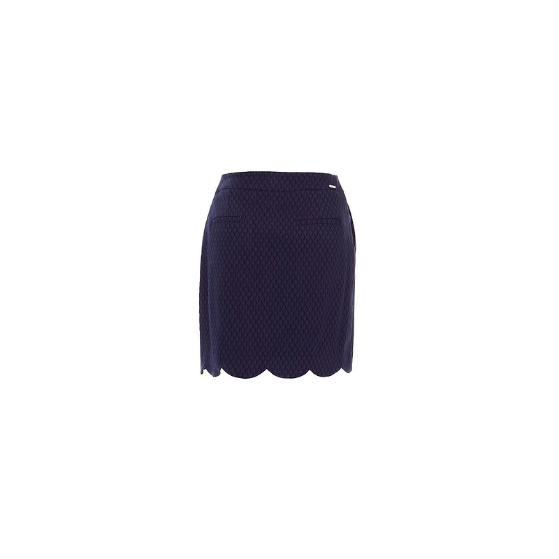 Women's Scalloped Hem 18 Inch Skort