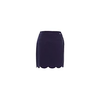 Women's Scalloped Hem 18 Inch Skort