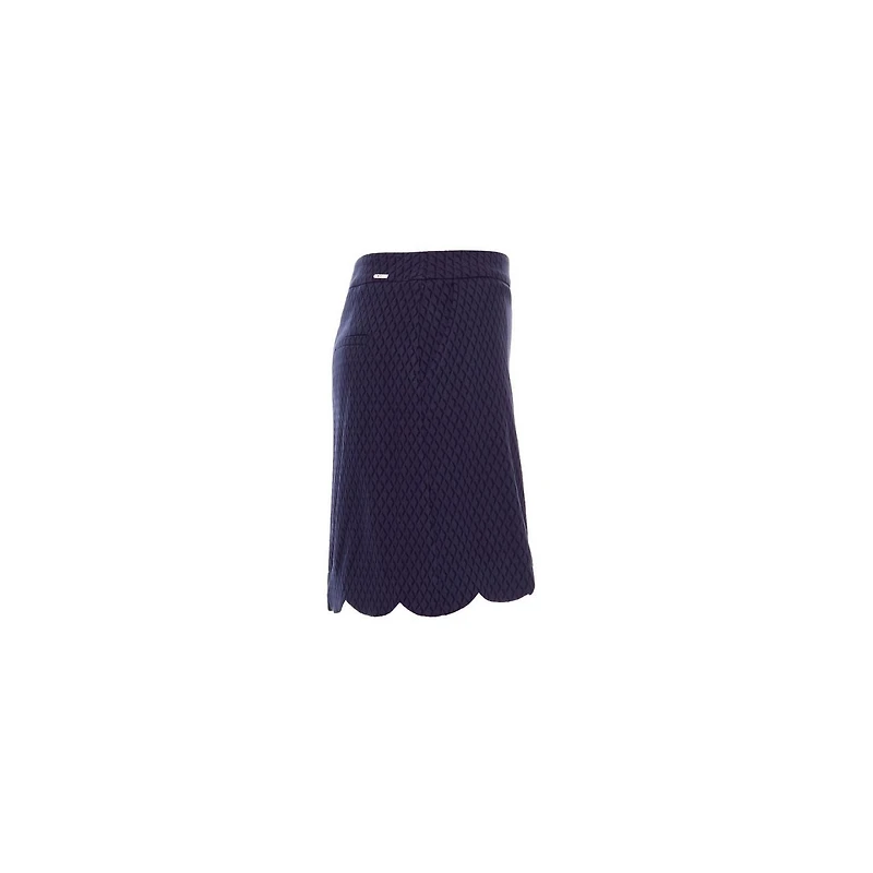 Women's Scalloped Hem 18 Inch Skort