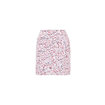 Women's Coral Shrub Printed 18 Inch Skort